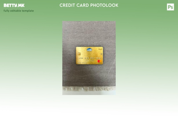 модерен стил Јамајка хипотека банка Mastercard златен photolook пред шаблон